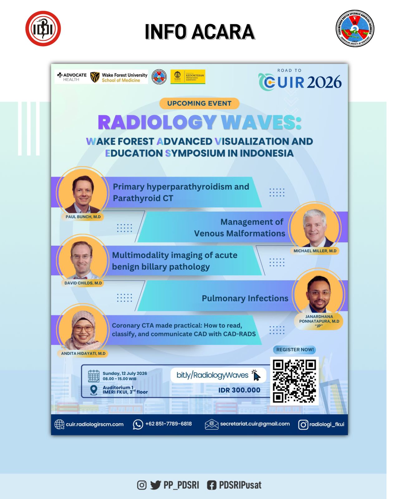 PDSRI | [Info Acara] Radiology WAVES Wake Forest Advanced Visualization ...